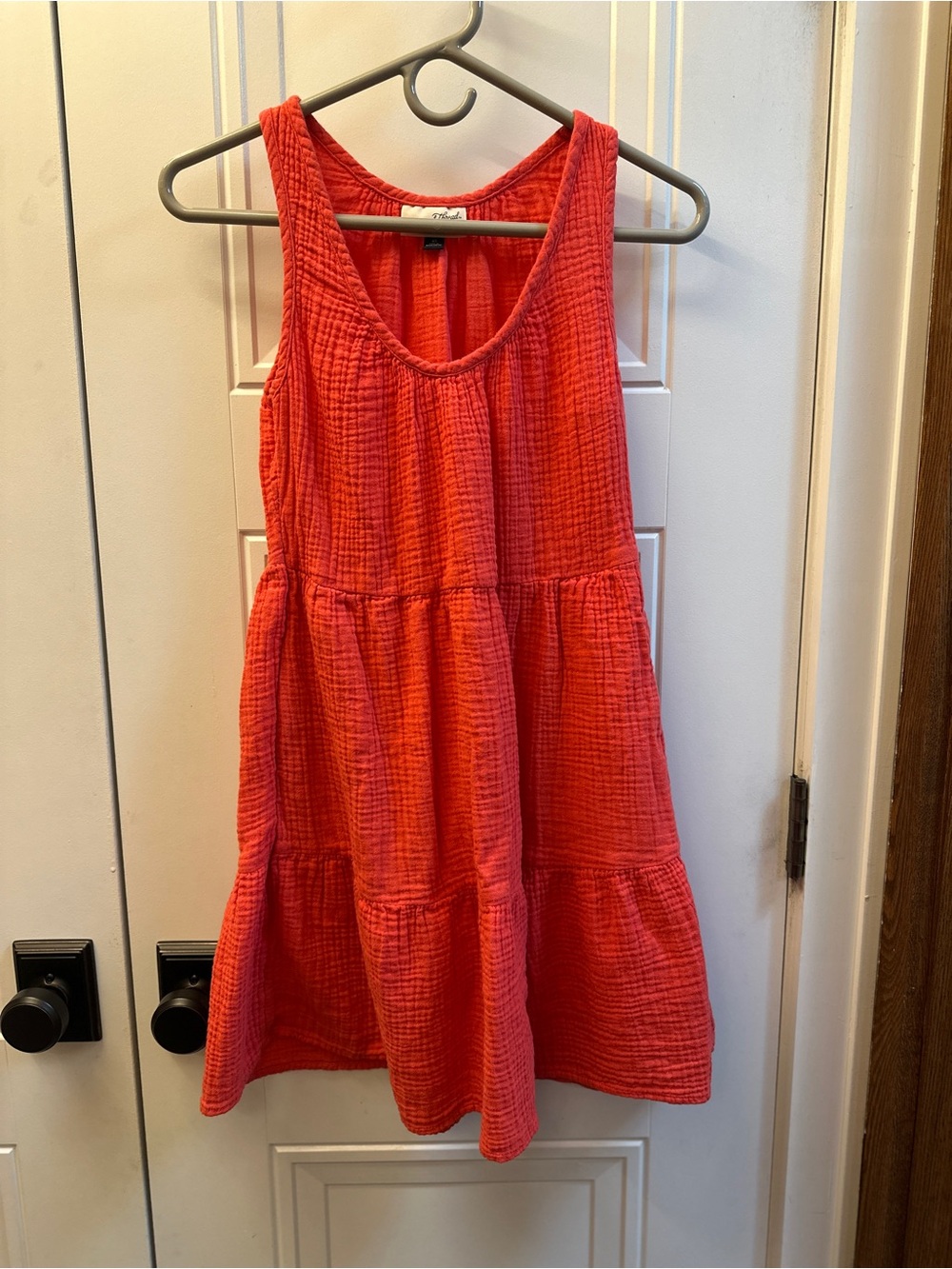 Universal Thread Sleeveless Red Tiered Swim Coverup Dress